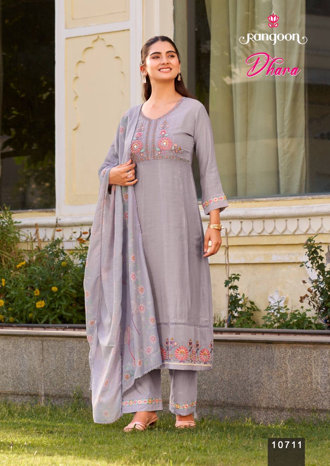 DHARA BY Rangoon 10711 to 10714 series Stylish Fancy stitched dresses At Wholesale Price
